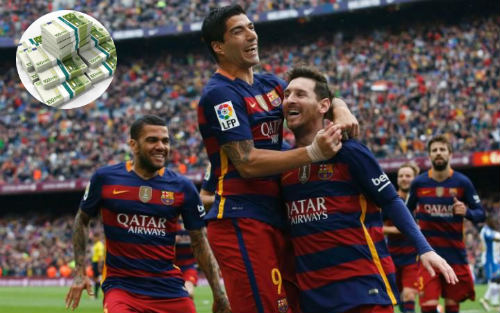 Barca nhận 2 chức vô địch và kiếm được doanh thu khổng lồ